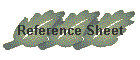 Reference Sheet